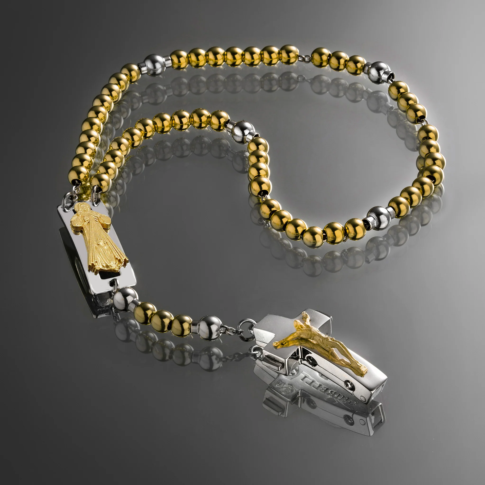 DEVOTIONAL ROSALET® - ROUND GOLD BEADS - Image 49