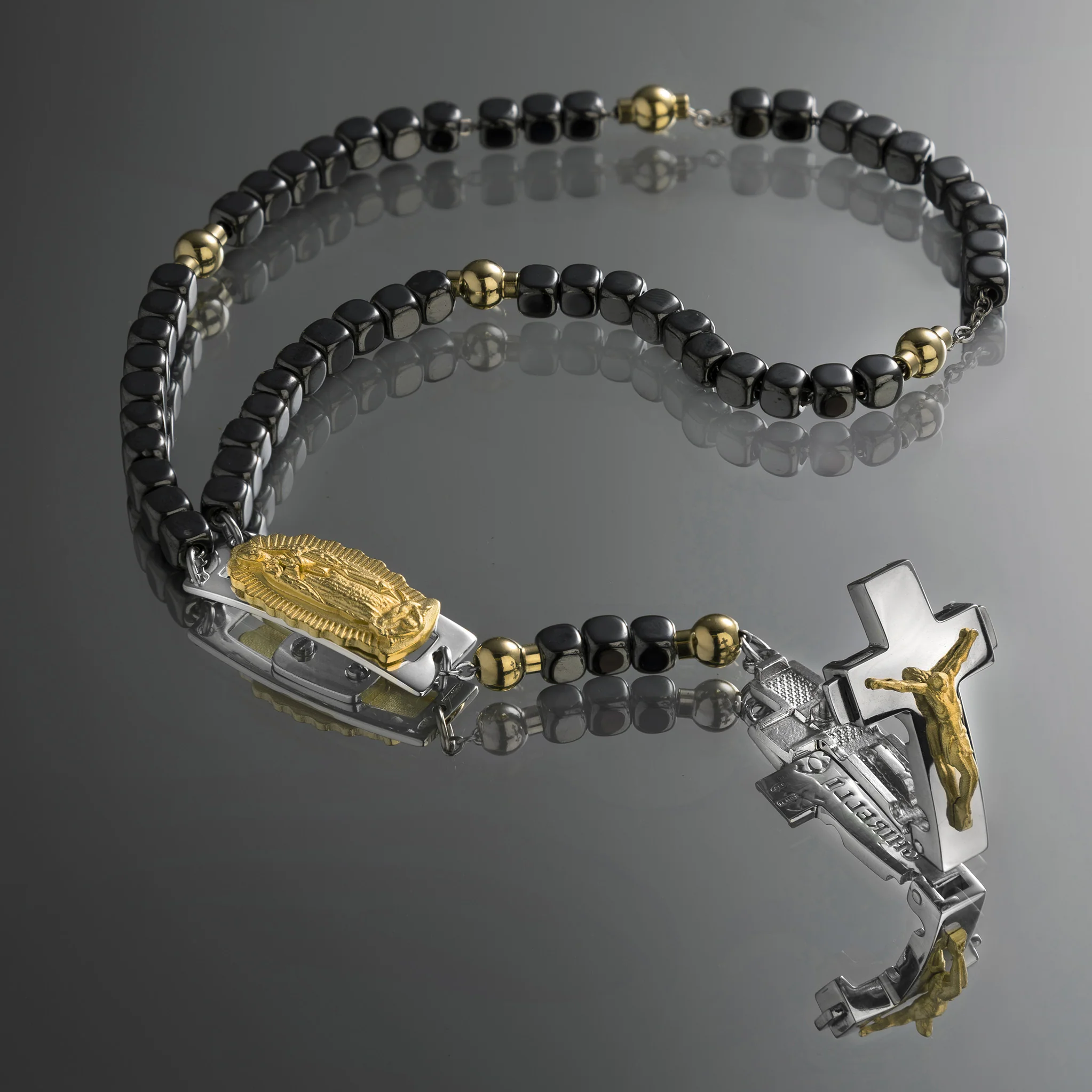 DEVOTIONAL ROSALET® - SQUARE POLISHED HEMATITE BEADS - Image 24