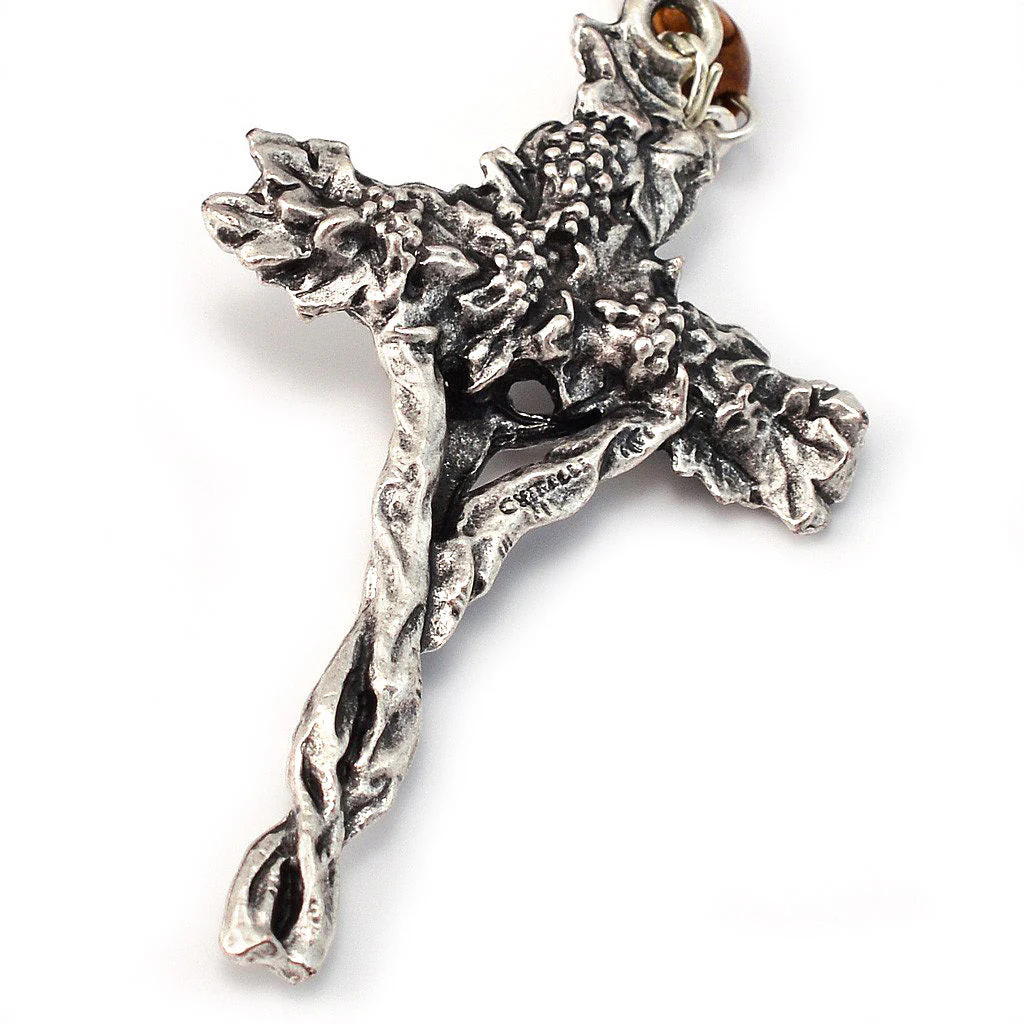 Fatima Immaculate Heart Wooden Rosary - Image 3