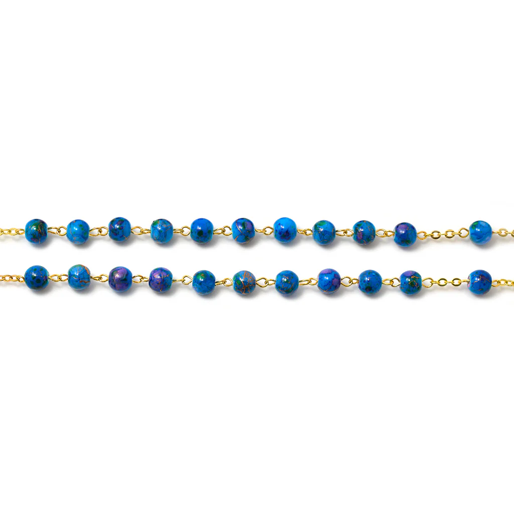 Our Lady of Guadalupe Rosary, Blue & Gold - Image 5