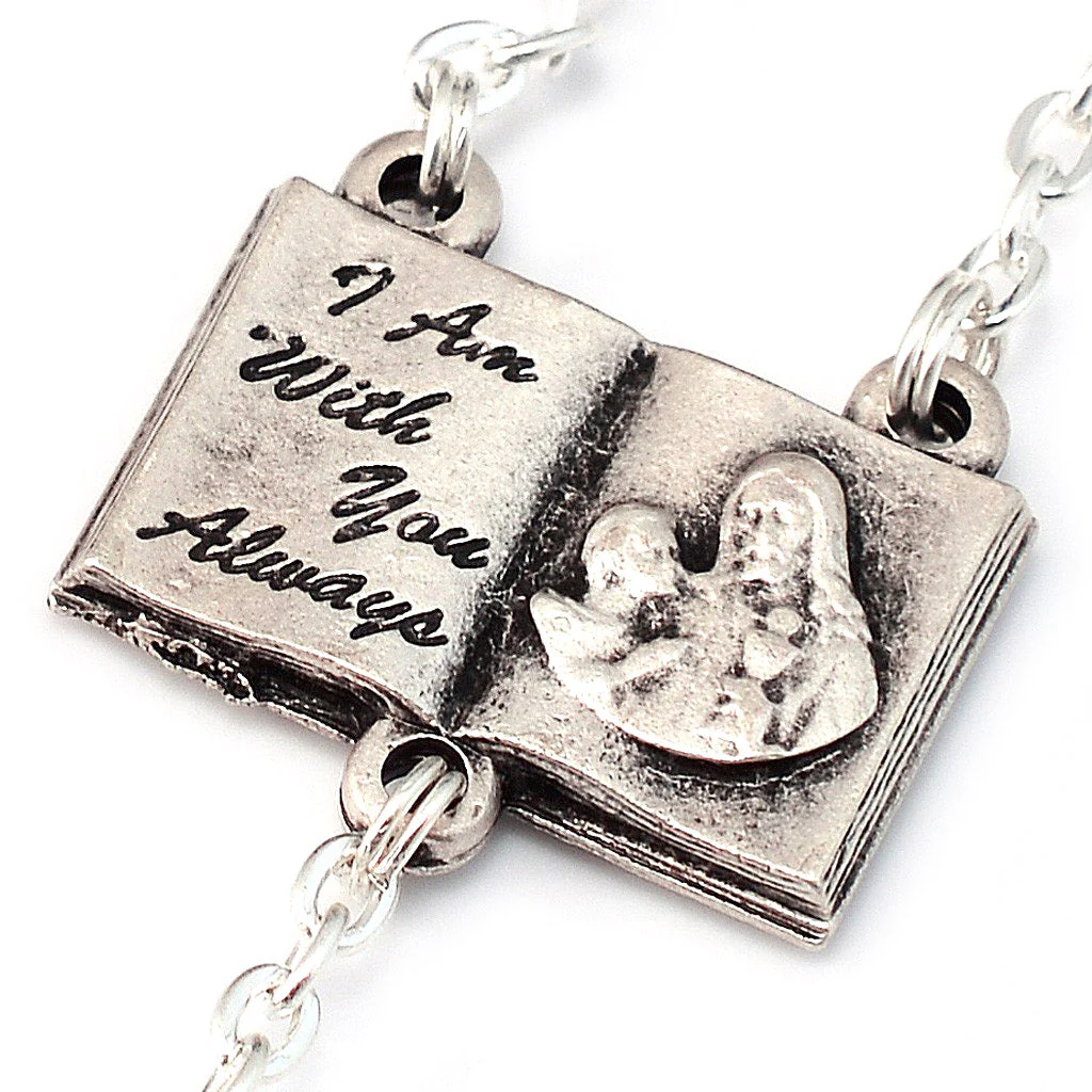 Holy Communion Book of Life Metal Rosary - Image 3