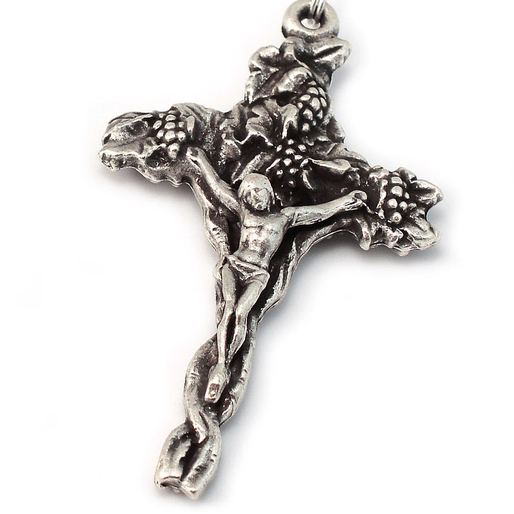 Holy Communion Pastel Glass & Silver Rosary - Image 2