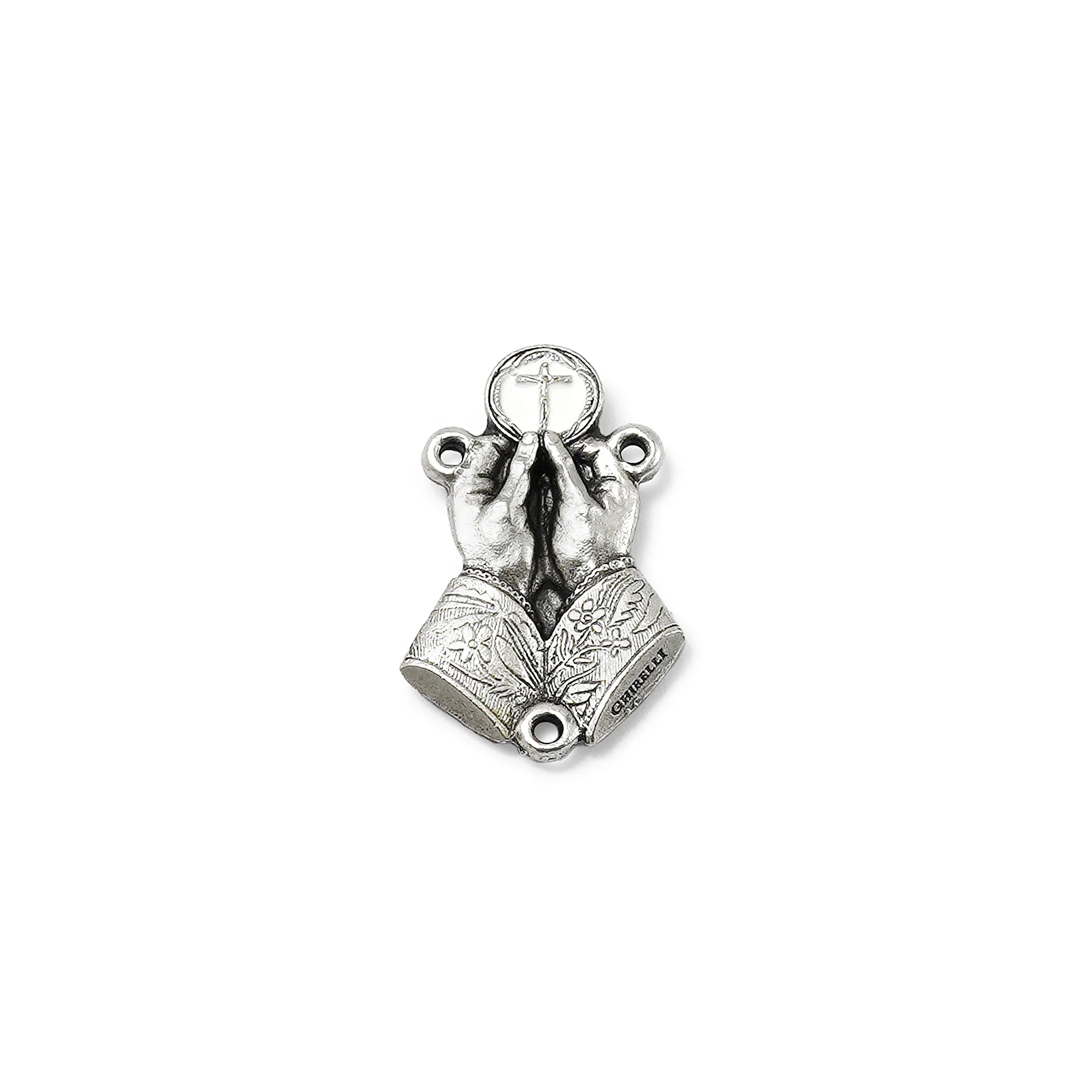 Holy Communion Vine & Branches Pearl & Silver Rosary - Image 4