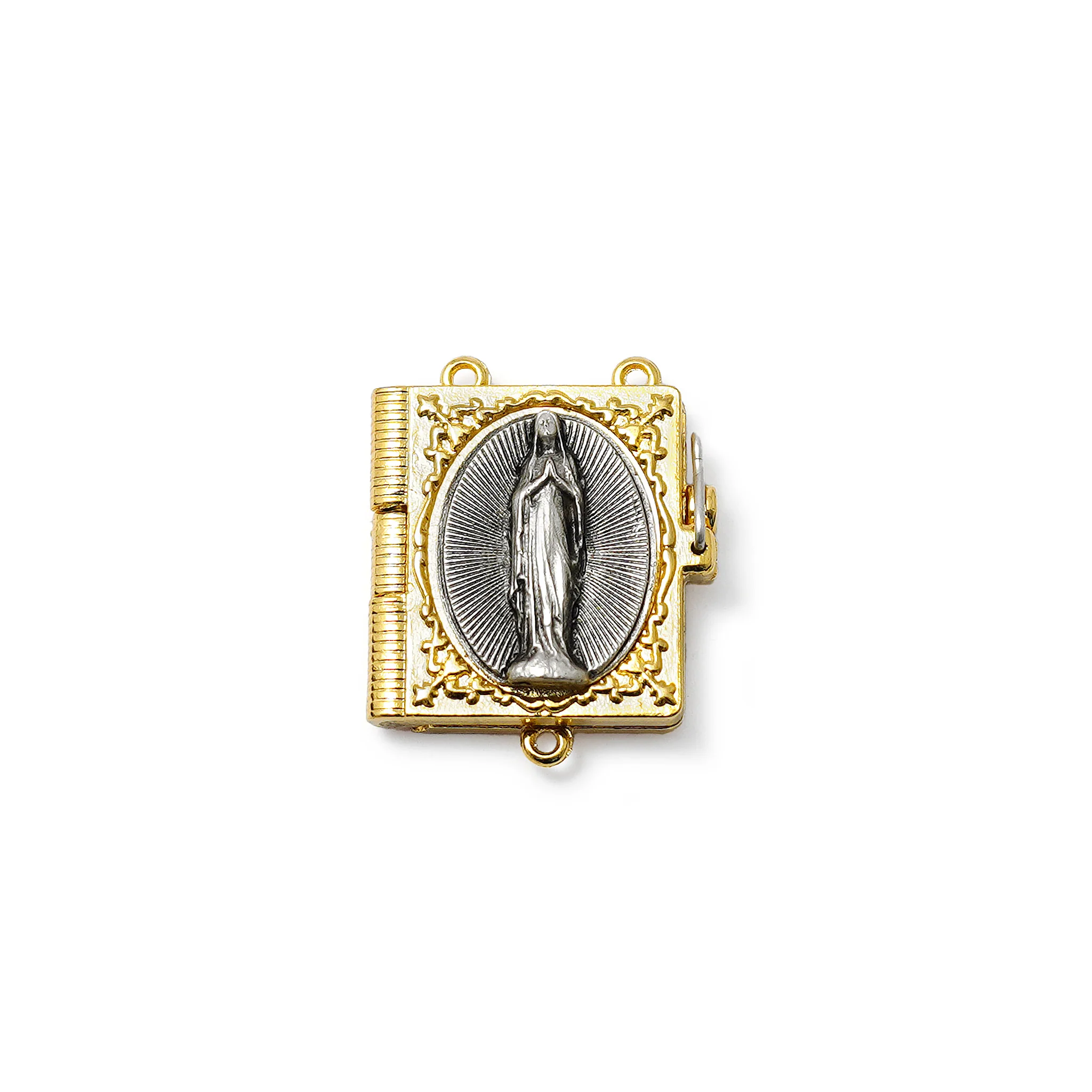 Lourdes Mysteries Booklet Rosary | Murano Beads & Gold - Image 4
