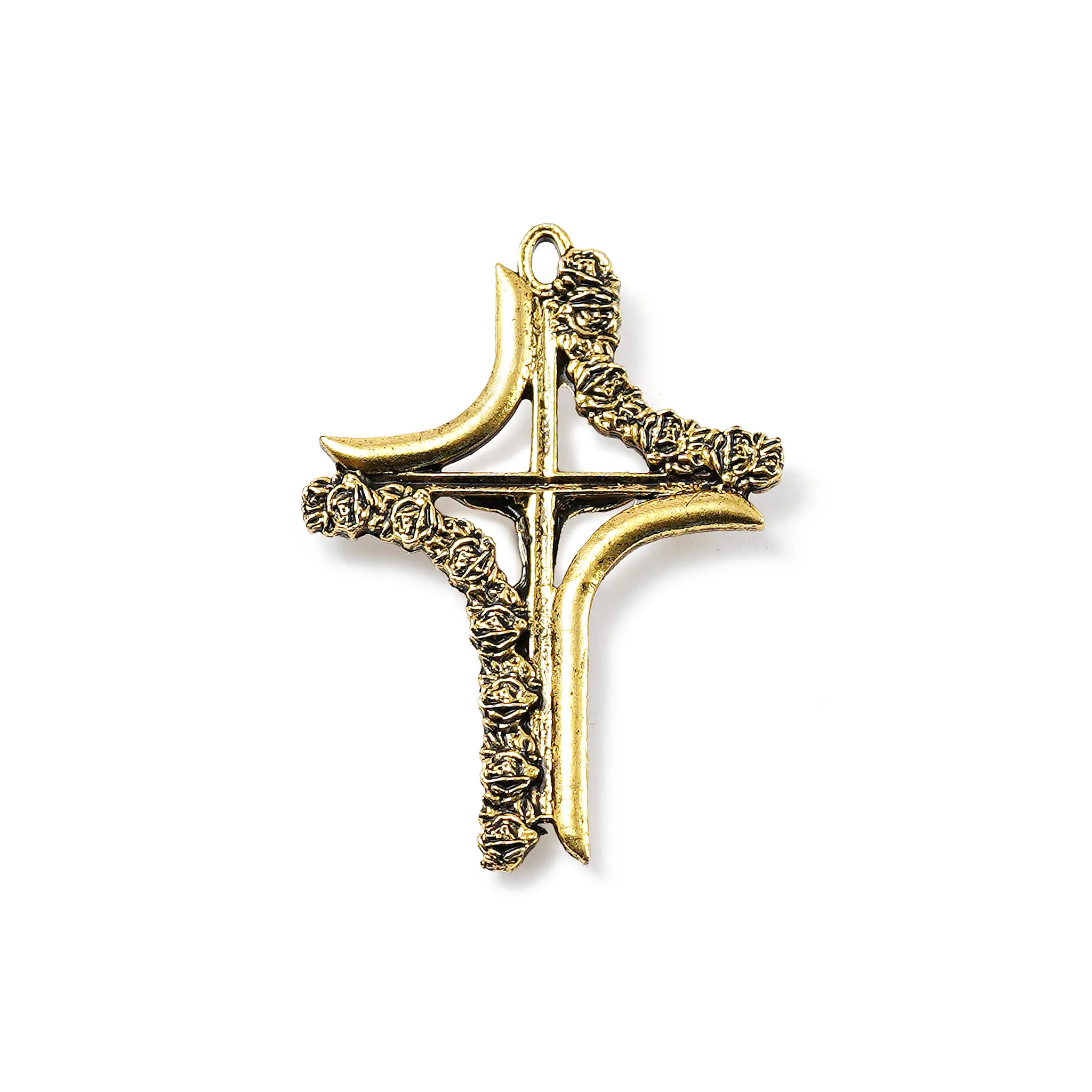 Madonna Rose Murano & Gold Rosary - Image 3