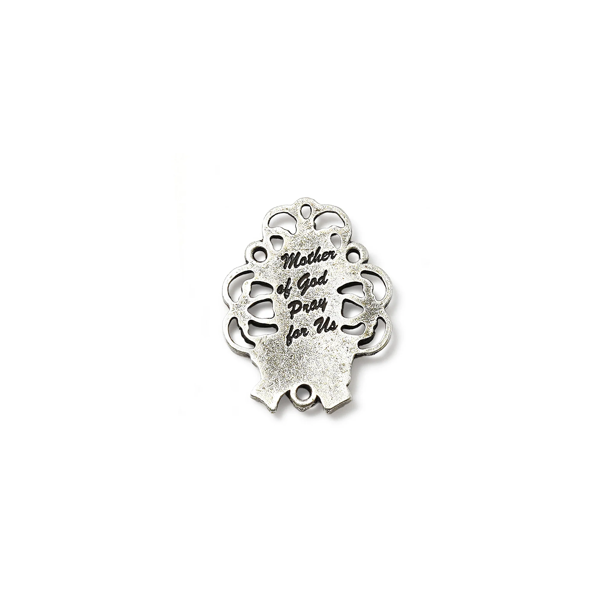 Mary's Motherly Love Collection Pink & Silver Rosary - Image 5