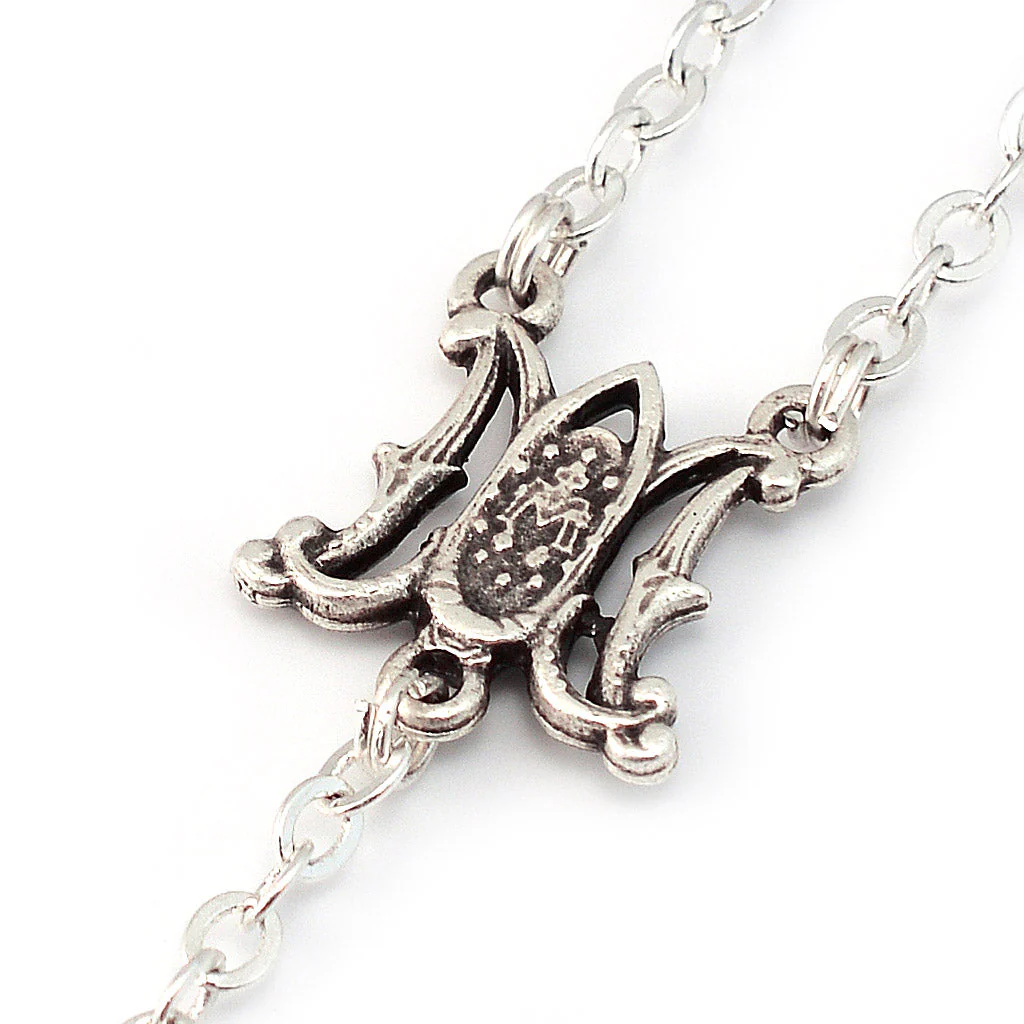 Miraculous Medal Silver Decade Rosary - Image 4