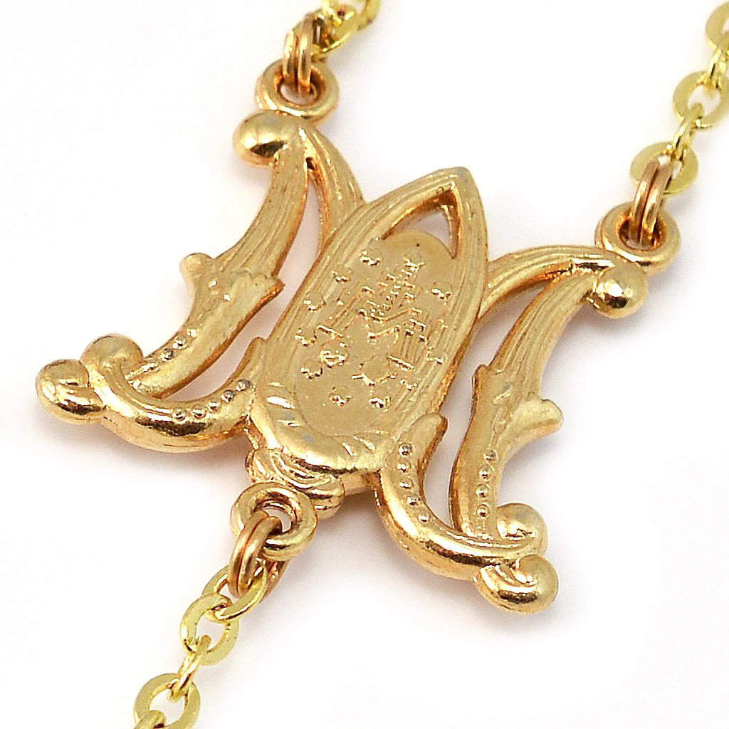 Miraculous Medal Gold Rosary - Image 4