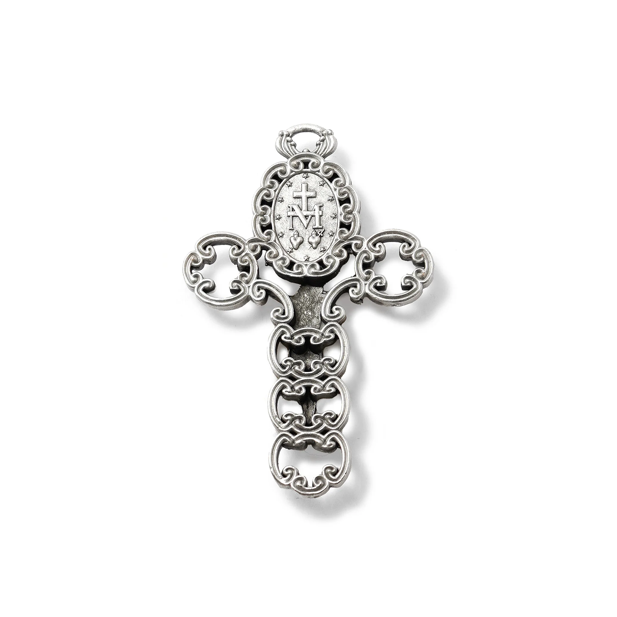 Miraculous Medal Rosary with Genuine Murano Beads - Image 3