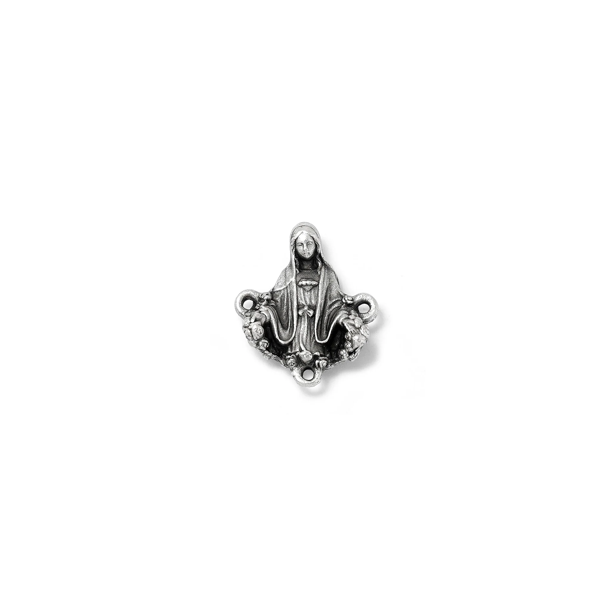 Miraculous Medal Rosary with Genuine Murano Beads - Image 4