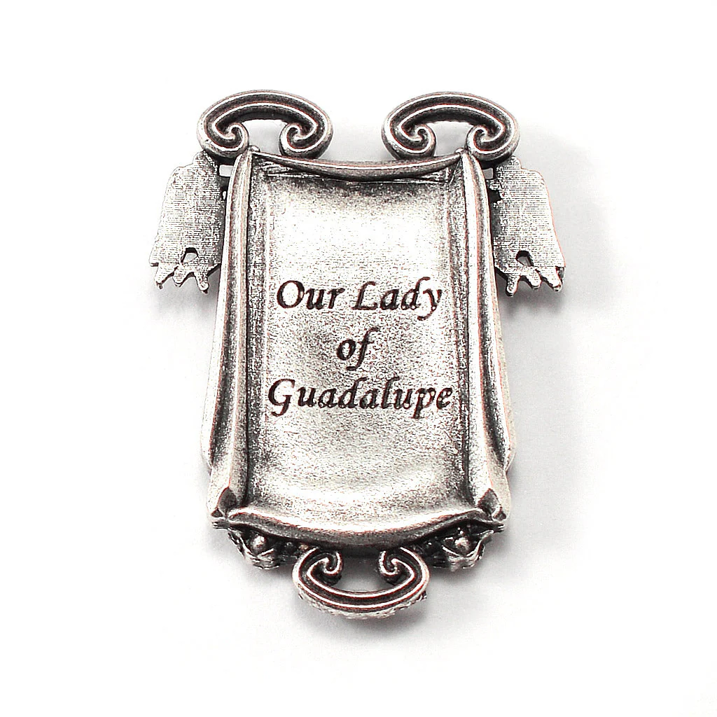 Our Lady of Guadalupe Rosary in Antique Silver - Image 5