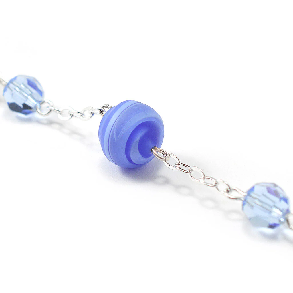 Our Lady of Lourdes 160th Anniversary Rosary with Murano and Crystal - Image 6