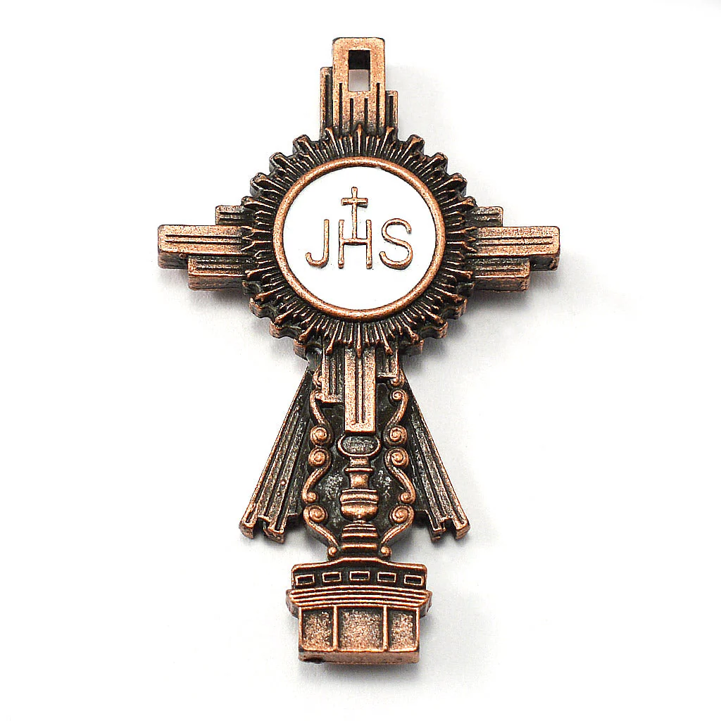 RCIA Rosary with Copper Crystal and Flame - Image 3