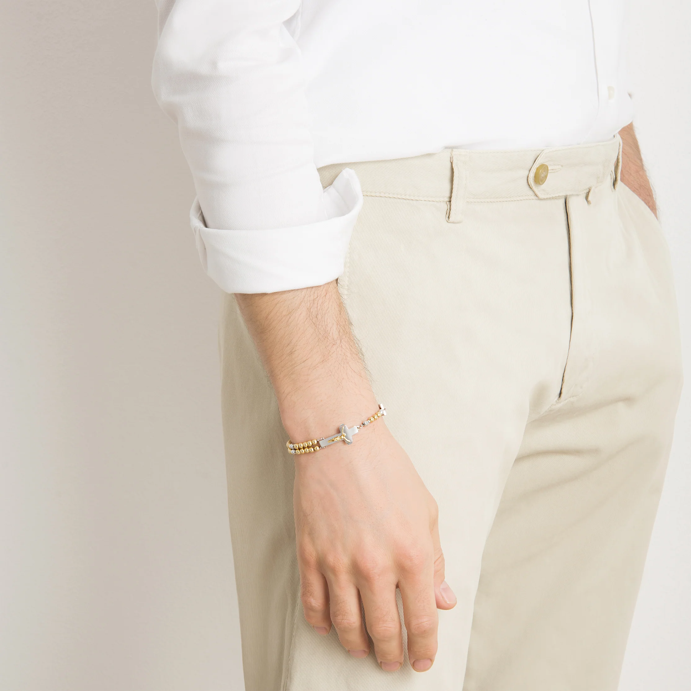 ROSALET® ROUND GOLD BEADS, STERLING SILVER & ROUND PATER, TRADITIONAL - Image 4