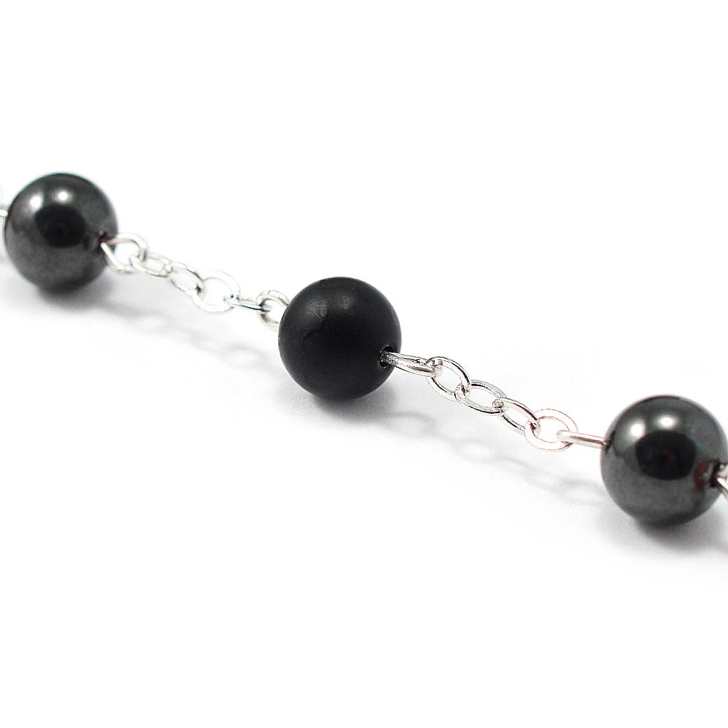 Rosaries for Men with Hematite & Olivewood Beads - Image 6