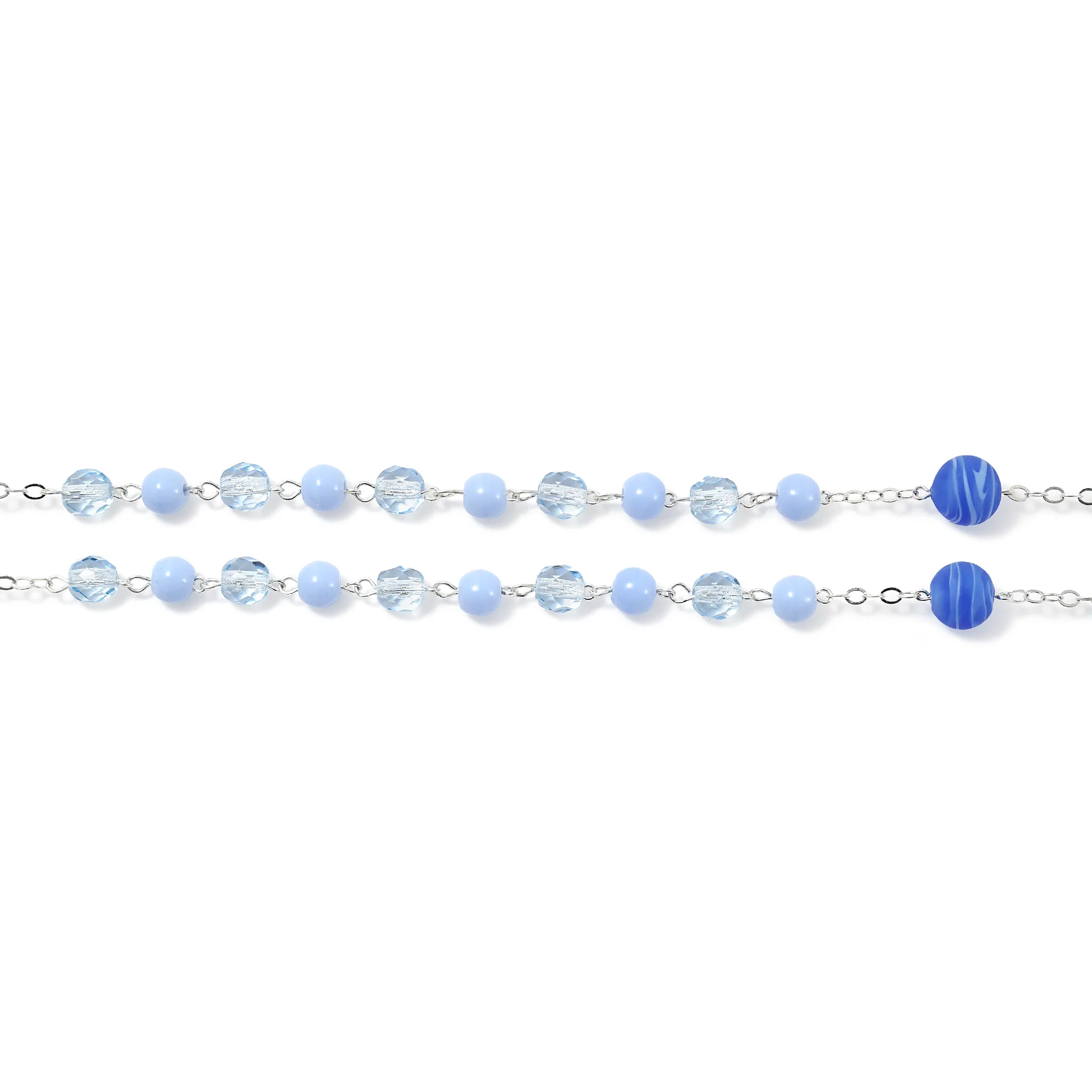 Rosaries for the Family Blue Crystal & Murano Glass - Image 6