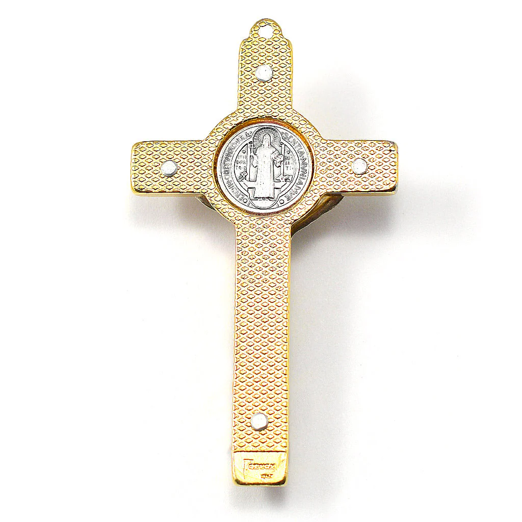 Saint Benedict Booklet Gold Rosary | With Murano Beads & Hematite - Image 3