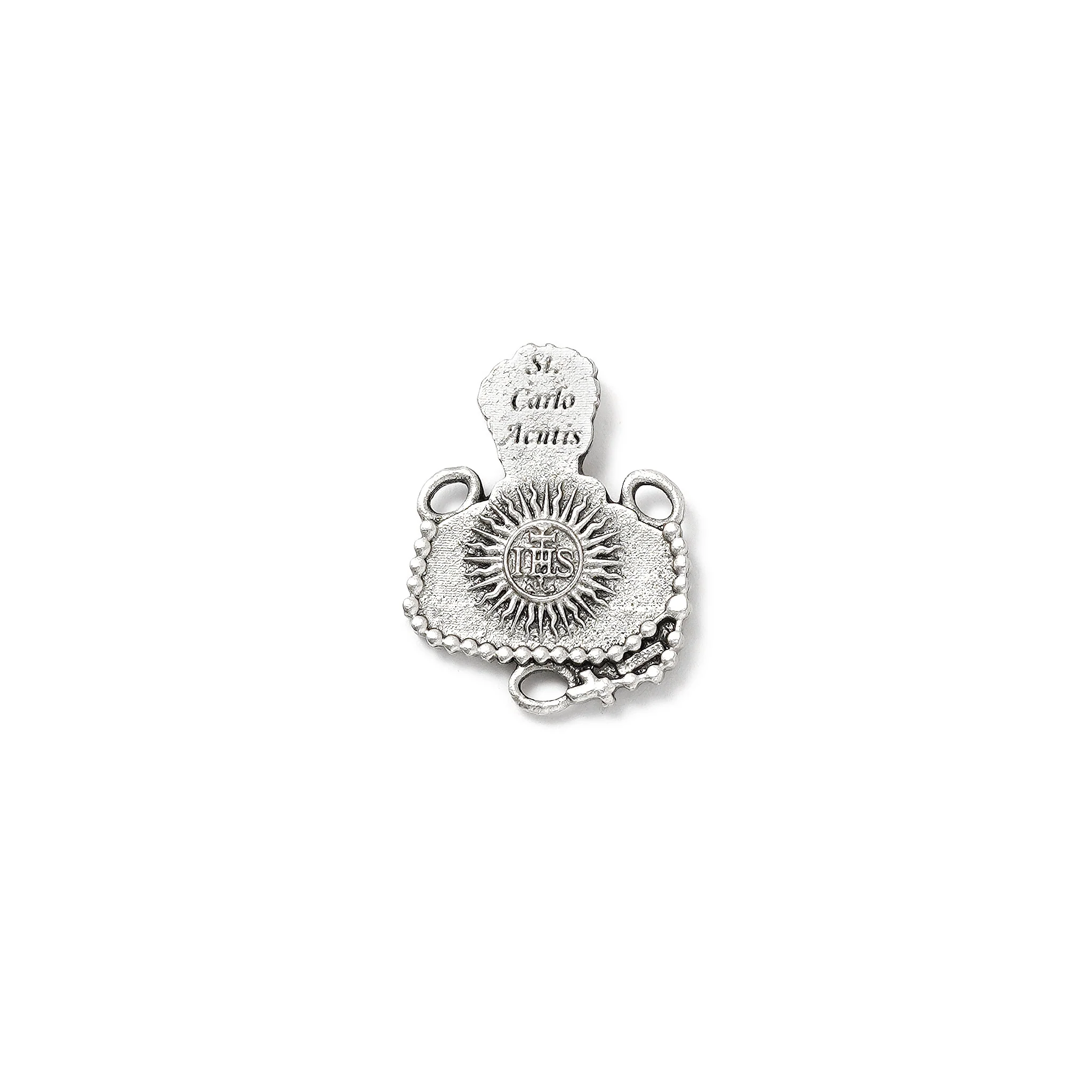 Saint Carlo Acutis Rosary | Crafted in Antique Silver - Image 7