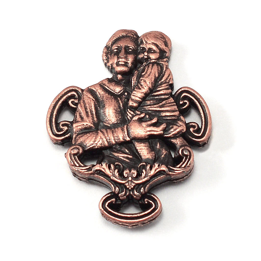Saint Gianna Beretta Molla Rosary in Antique Copper - Image 4