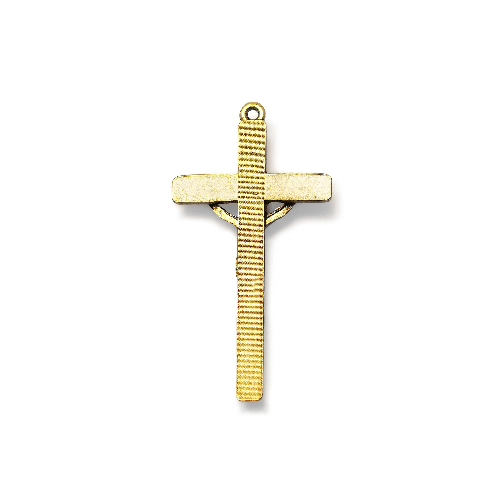 Saint Joseph Rosary in Gold with Natural Jasper Stone - Image 3