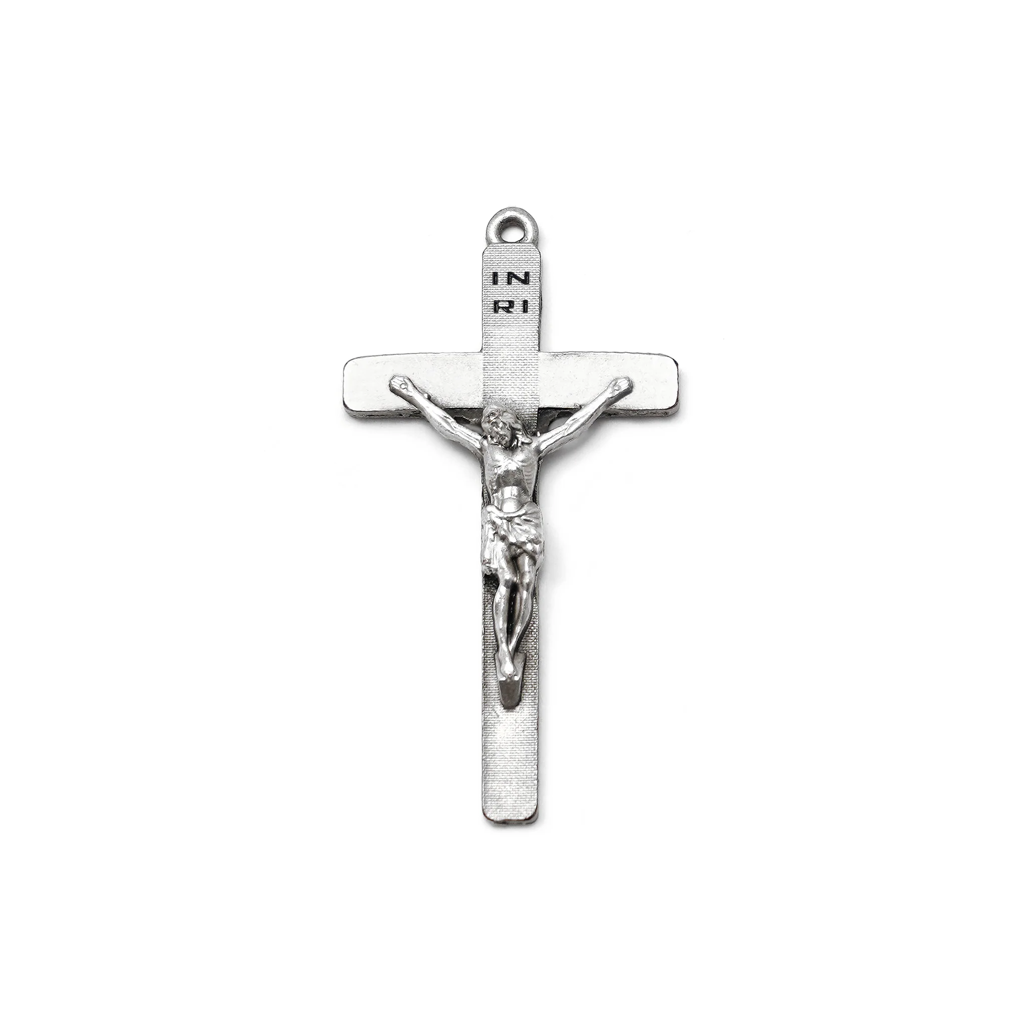 Saint Joseph Rosary in Antique Silver with Natural Jasper Stone - Image 2