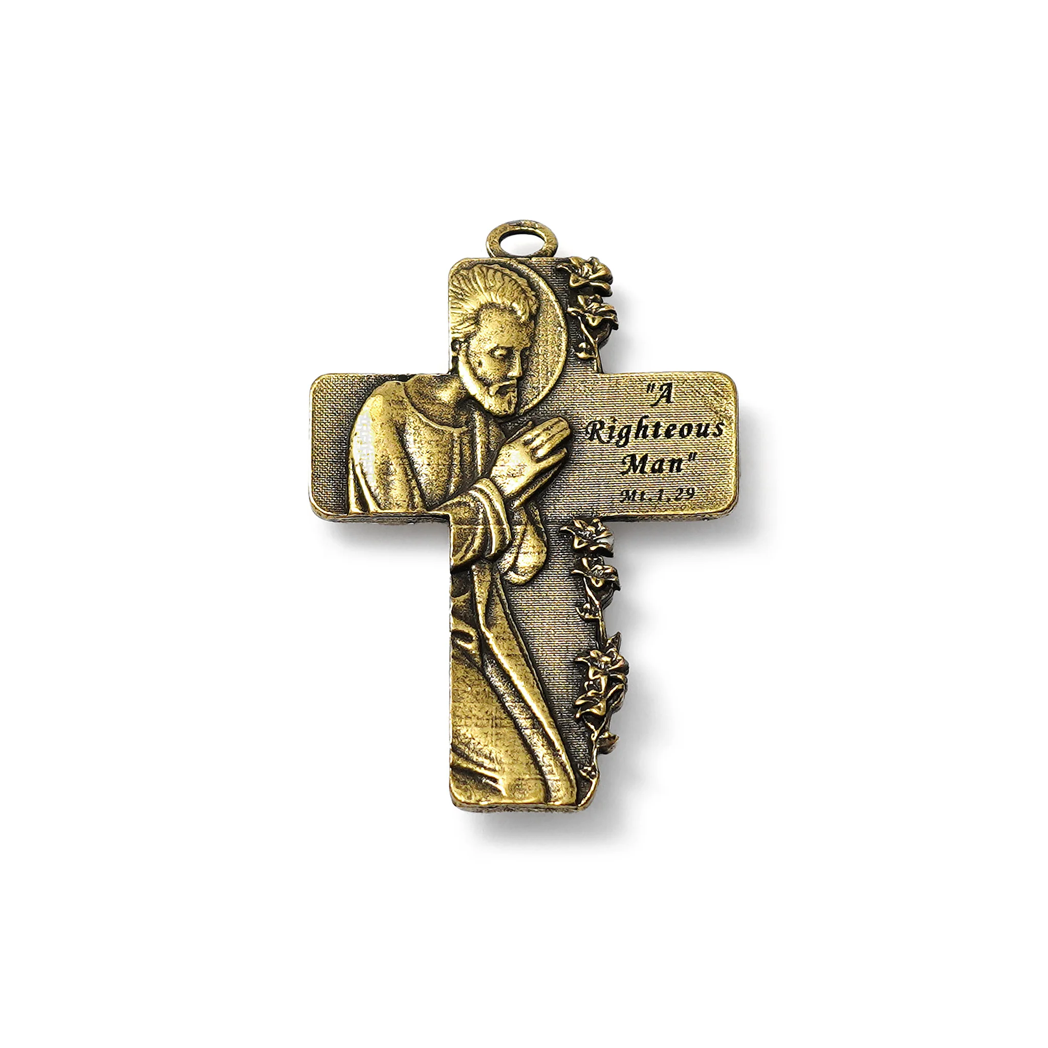 Saint Joseph Rosary | With Murano Glass & Brass - Image 3
