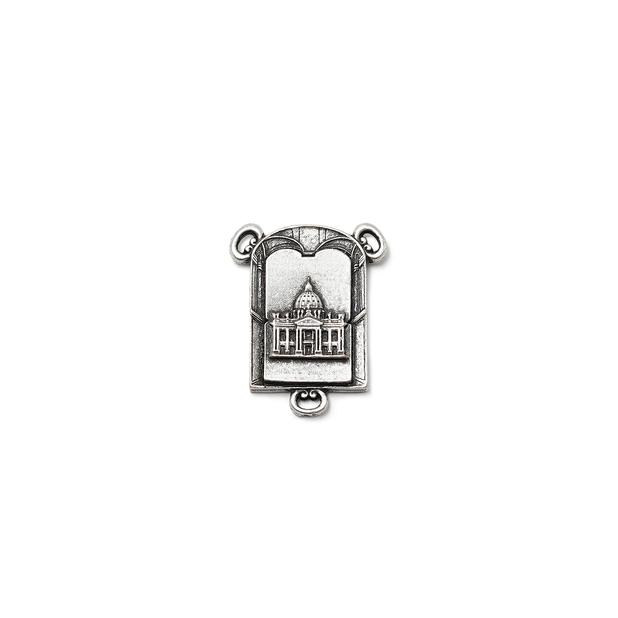 The Sistine Chapel Rosary in Antique Silver with Genuine Murano Glass Beads - Image 5