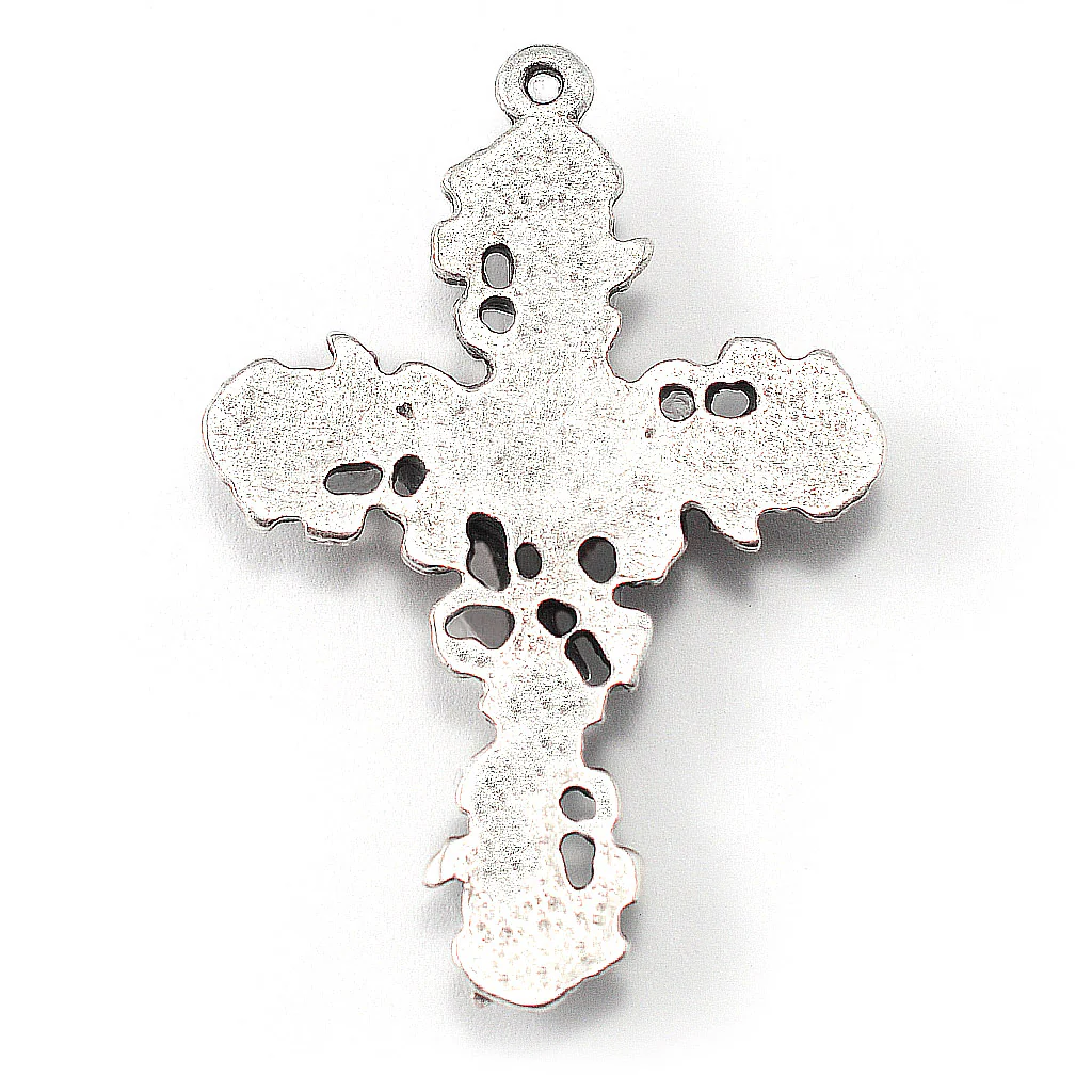 Saint Therese of Lisieux Roses Silver Rosary - Image 3