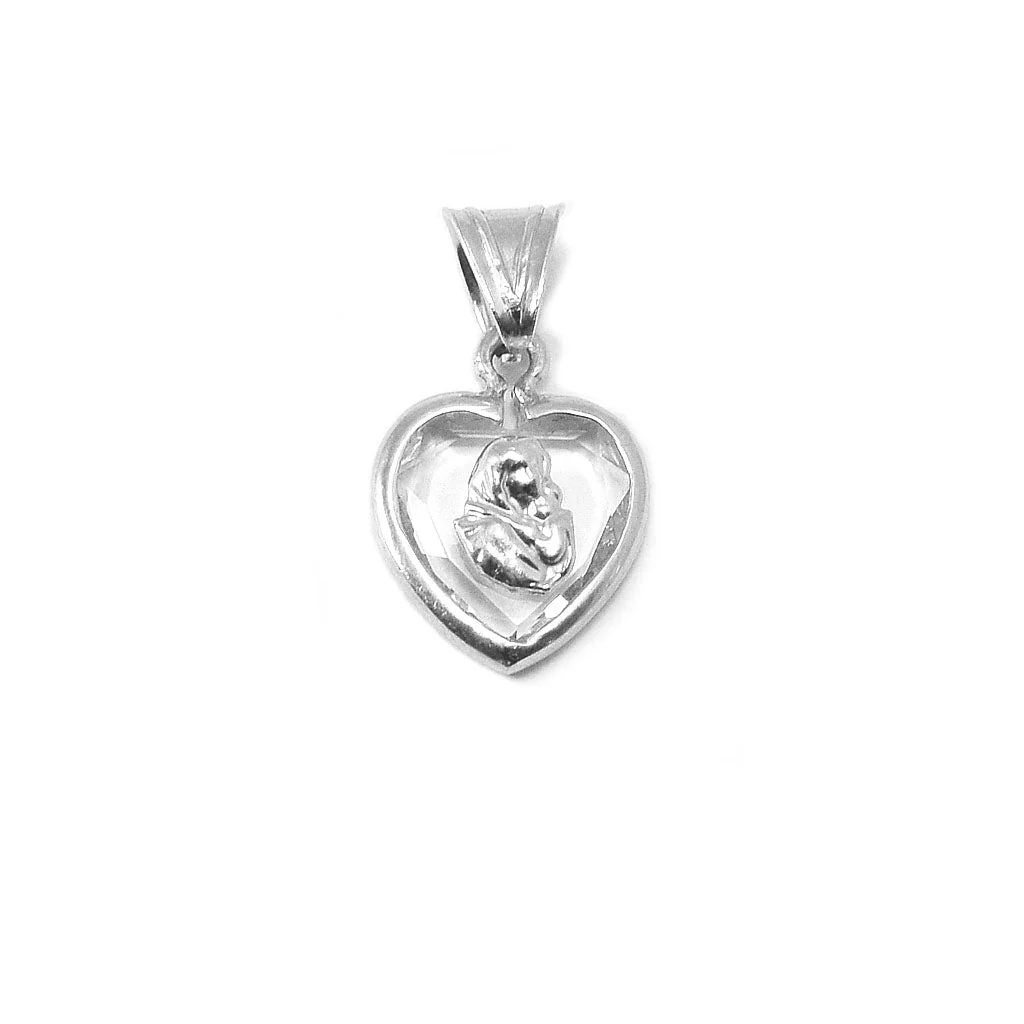 Crystal Heart Pendant with Sterling Silver - Image 3