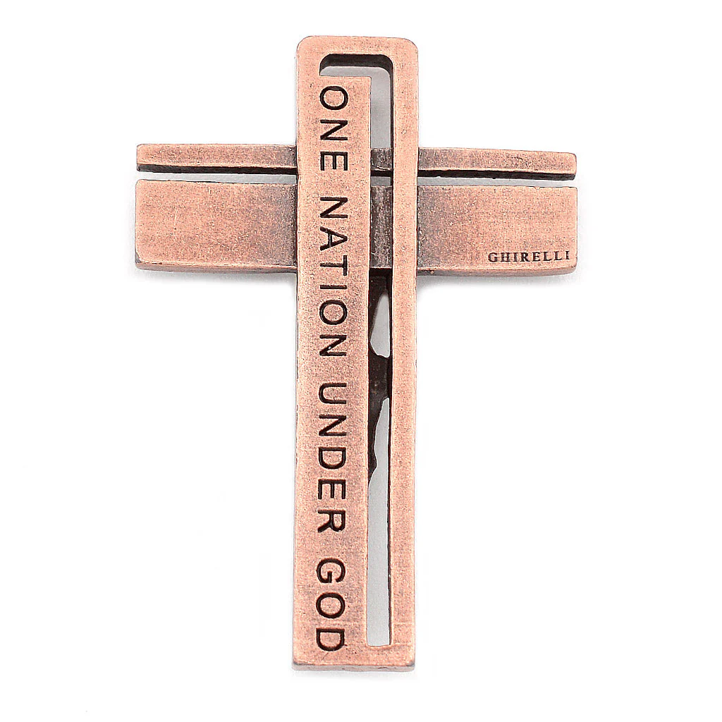 The USA Rosary in Copper with Blue Glass - Image 3