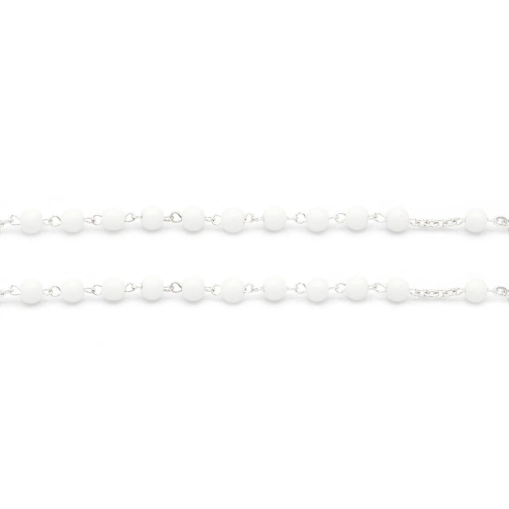 The USA Rosary in Bronze with White Glass - Image 6