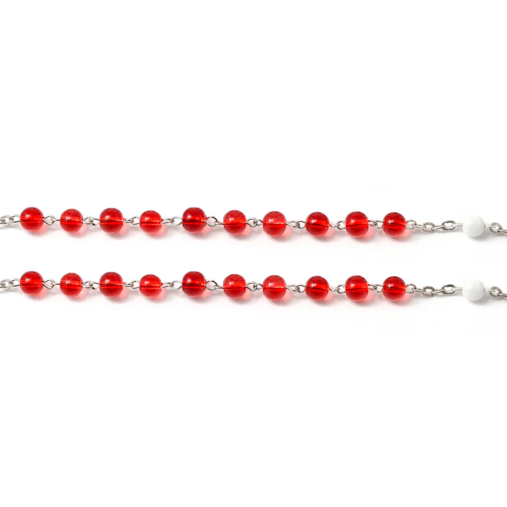 Penance and Mercy Rosary with Bohemian Glass - Image 6
